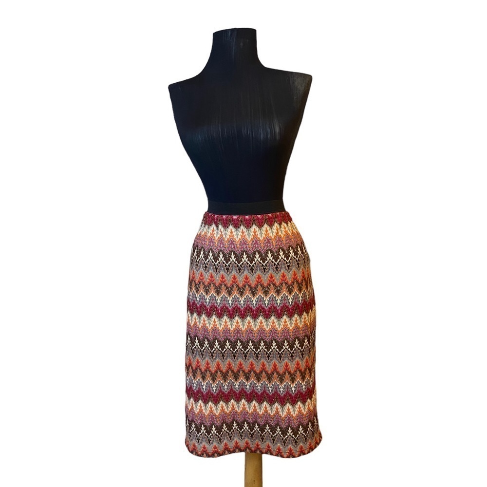 JUNIEblake Multi-Colored Aztec Pencil Skirt Large - Picture 2 of 11